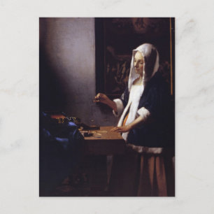 Frauen, die ein Gleichgewicht halten Postkarte