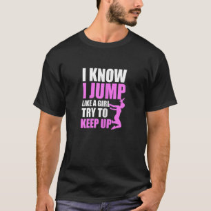 Frauen, die frei für ein Parkmädchen rennen T-Shirt