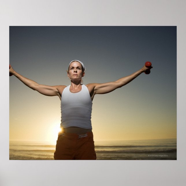 Frauen, die Gewichte 4 Poster (Vorne)