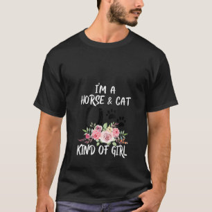 Frauen, die ich bin Pferd & Katze, wie Hufeisen T-Shirt