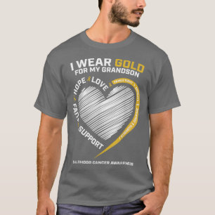 Frauen, die ich Gold für meinen Enkelsohn-Krebs im T-Shirt