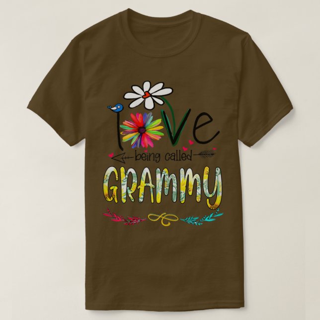 Frauen, die ich Liebe nenne, Grammy Sonnenblumenmu T-Shirt (Design vorne)
