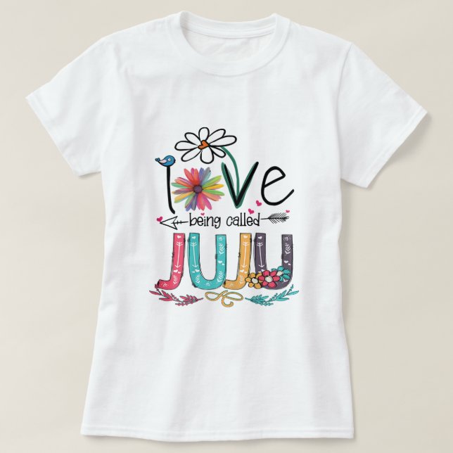 Frauen, die ich Liebe nenne, Juju Sonnenblumen-Müt T-Shirt (Design vorne)