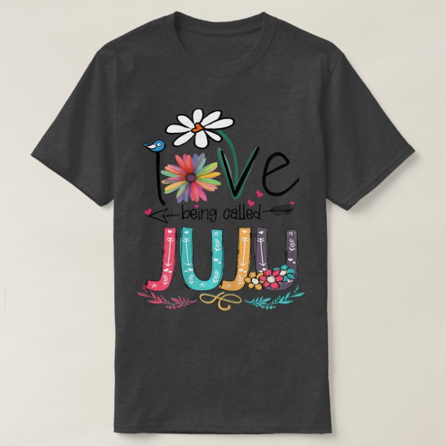 Frauen, die ich Liebe nenne, Juju Sonnenblumen-Müt T-Shirt (Design vorne)
