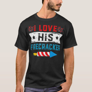 Frauen, die ich Liebe seines Firecracker Funny Mat T-Shirt