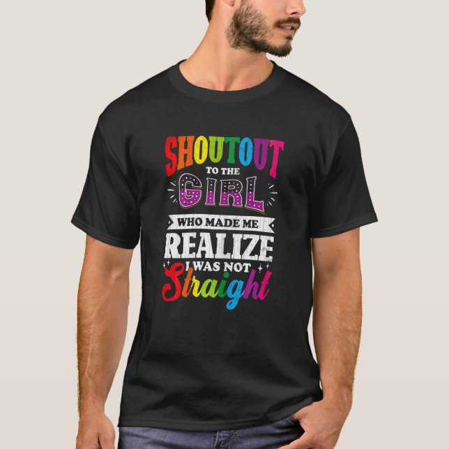 Frauen, die ich nicht gerade lgbtq Lesbians Stolz  T-Shirt (Vorderseite)