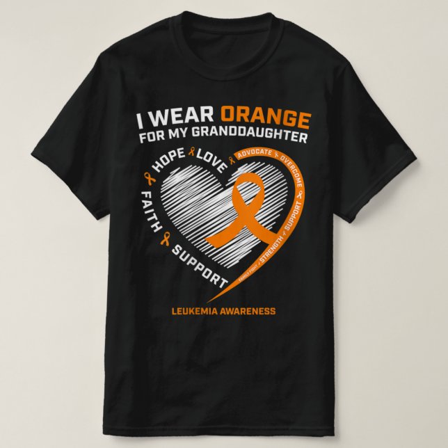 Frauen, die ich Orange für meine Enkeltochter Leuk T-Shirt (Design vorne)