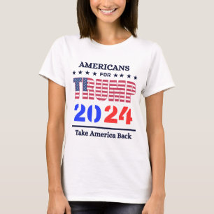 Frauen, die ich sein werde, Back Donald Trump 2024 T-Shirt