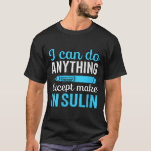 Frauen, die ich tun kann, außer Insulin V-nec herz T-Shirt