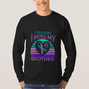 Frauen, die ich vermissen, mein Brother Herz Ribbo T-Shirt
