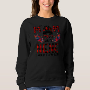 Frauen, die ich zwei Titeln Mama und Nene Red Buff Sweatshirt