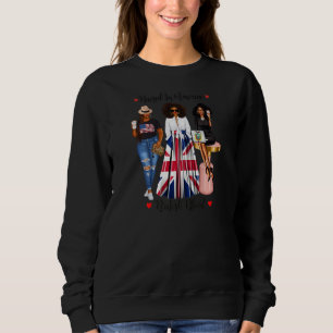 Frauen, die in amerikanisch-britischem Blut erzoge Sweatshirt