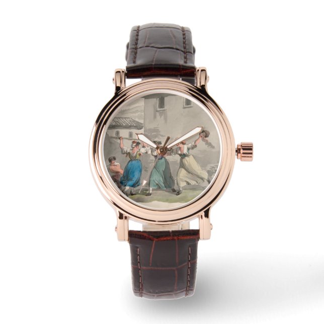 Frauen, die in Rom, Italien kämpfen (historische S Armbanduhr (Vorderseite)