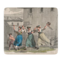 Frauen, die in Rom, Italien kämpfen (historische S