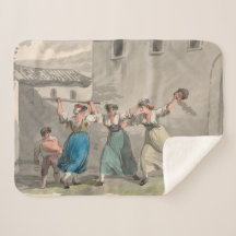 Frauen, die in Rom, Italien kämpfen (historische S
