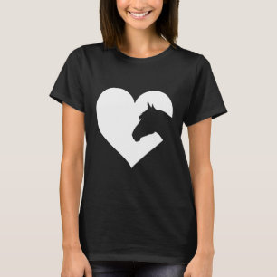 Frauen, die Liebe Pferde T-Shirt