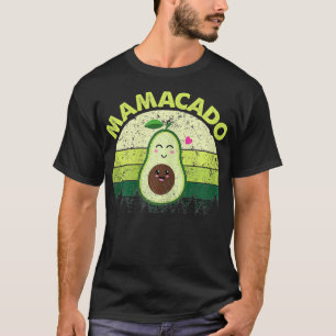 Frauen die Mamacado Avocado Pregnancy Ankündigung T-Shirt