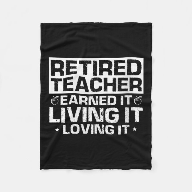 Frauen, die müde Lehrerin, haben es gelebt, es zu  Fleecedecke (Vorderseite)