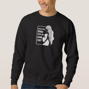 Frauen, die nach der Schwangerschaft der Ironische Sweatshirt
