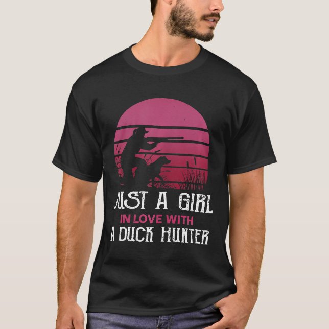Frauen, die nur ein Mädchen in Liebe mit einer Ent T-Shirt (Vorderseite)