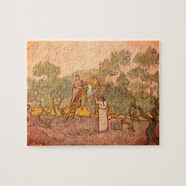 Frauen, die Oliven von van Gogh picken: Puzzle (Horizontal)