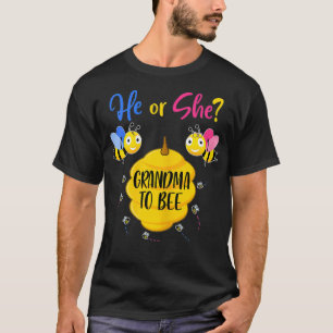 Frauen, die Oma haben, um Gender Reveal Baby zu we T-Shirt