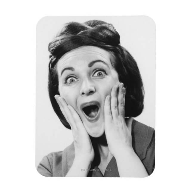 Frauen, die sich dem Gesicht stellen Magnet (Vertikal)