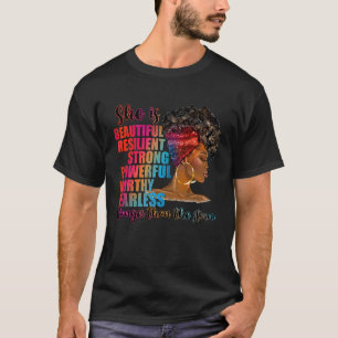 Frauen, die sie schön widerstandsfähig ist, stark T-Shirt