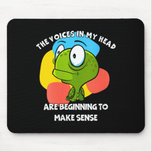 Frauen Die Stimmen Im Kopf Lustig Humor Zitat Mousepad