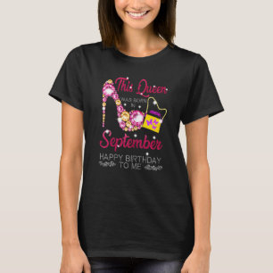 Frauen Diese Königin Geboren am 19. September T-Shirt