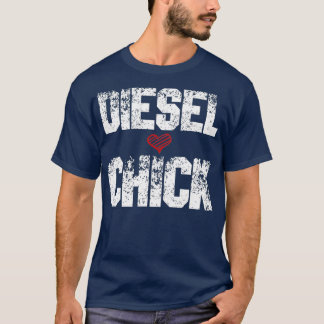 Frauen Diesel Kick Trucker Truck Drivers Gift T-Shirt