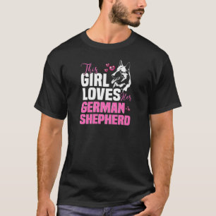 Frauen Dieses Mädchen liebt ihren Deutschen Schäfe T-Shirt
