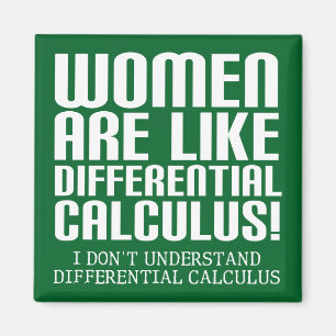 Frauen Differentialrechnung Lustiger Kühlschrankma Magnet
