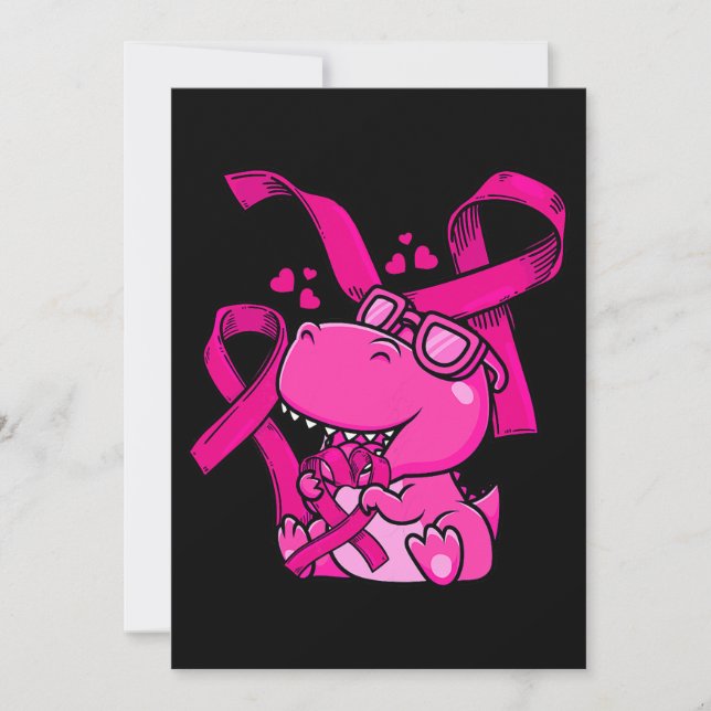 Frauen Dinosaurier Brustkrebs Bewusstsein Ärzte Wa Einladung (Vorderseite)