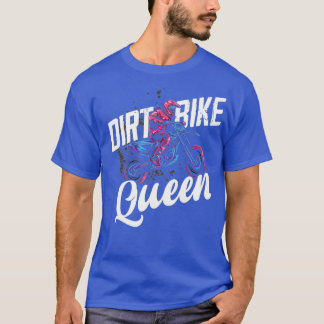 Frauen Dirt Bike Queen Funny Motocross Dirt Bike T-Shirt