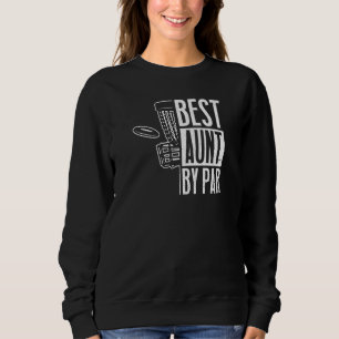 Frauen Disc Golf  Beste Tante By Par Disc Golf Tan Sweatshirt