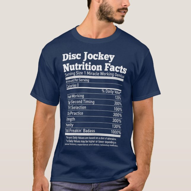 Frauen Disc Jockey Nutriacts Funny DJ T-Shirt (Vorderseite)