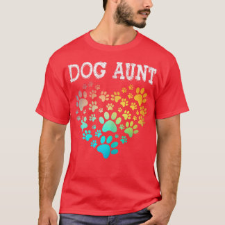 Frauen Dog Tante Proud Dog Tante T-Shirt mit Dog P