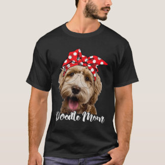 Frauen Doodle Mama Labradoodle Aussie Doodle Golde T-Shirt