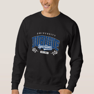 Frauen Dubuque Arch Retro Athletic Sports T-Shirt Sweatshirt