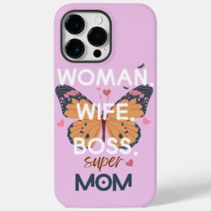 Frauen, Ehefrau, Chef, super Mom Case-Mate iPhone 14 Pro Max Hülle