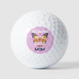 Frauen, Ehefrau, Chef, super Mom Golfball