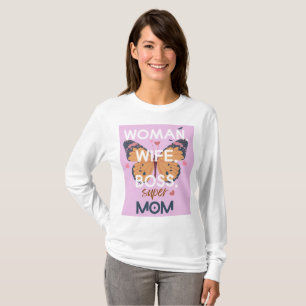 Frauen, Ehefrau, Chef, super Mom T-Shirt