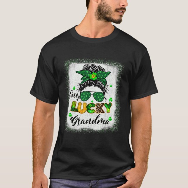 Frauen Ein Glücksfall Grandma St Patricks Mama Mot T-Shirt (Vorderseite)