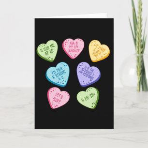 Frauen Ein Valentinstag Herz Candy Angewandtes Ver Karte
