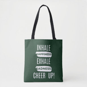 FRAUEN EINATMEN UND AUSATMEN CHEER UP-TOTEBAG