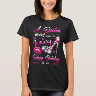 Frauen Eine Königin wurde im Januar geboren Alles T-Shirt
