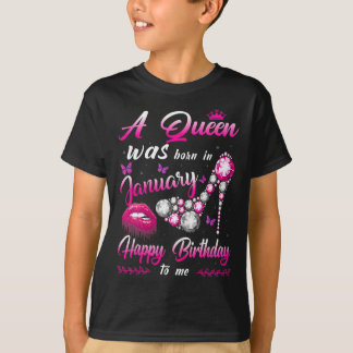 Frauen Eine Königin wurde im Januar geboren Alles T-Shirt