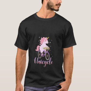 Frauen Einhorn Niedliche Pferde Blume Rad fahren R T-Shirt