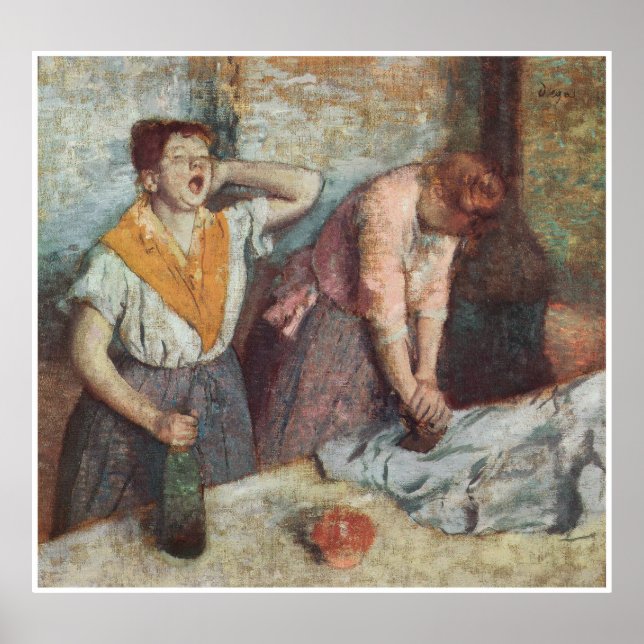 Frauen eironieren, c. 1884-86, Edgar Degas Poster (Vorne)